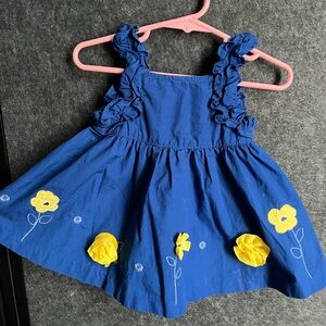Royal Blue Baby Girl Dress 3-6 monthss